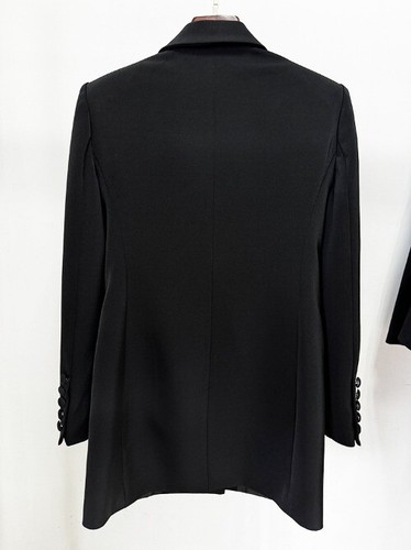 Fashion New Handmade Gorgeous Jacket Beads Diamond Slim Fit Medium Long Blazer - Picture 13 of 19