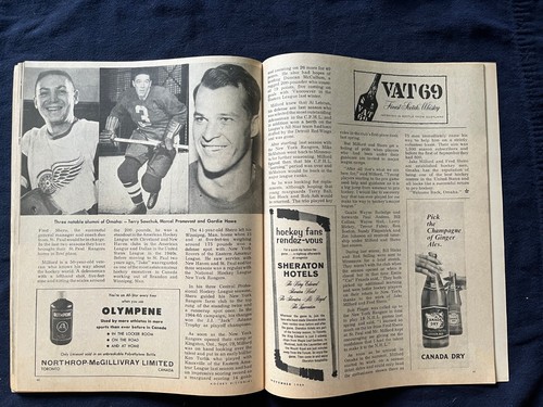 Hockey Pictorial Nov. 1966, Bob Pulford, Sawchuk, Hull, Howe, Durnan, Pilous - Picture 17 of 23