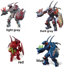 New 3.5'' Mega Bloks CONSTRUX HALO BLUE HUNTER Bloks figure Warthog Run GFT55