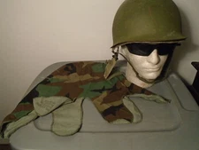 USGI US Military Woodland Camouflage BDU Steel Pot M1 Helmet Cover 1989 New 26-G