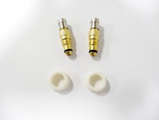 TWO Valve Core Housings & Rim Nuts for TR218 Tire Tube Stems Tractor Farm Constr