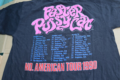 Vintage Faster Pussycat T Shirt Original Black L Gesim North