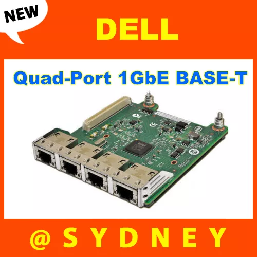 NEW Dell Intel I350-T4 Quad Port 1GbE RNDC For NX3200 NX3300 Network Card R1XFC - Picture 1 of 1