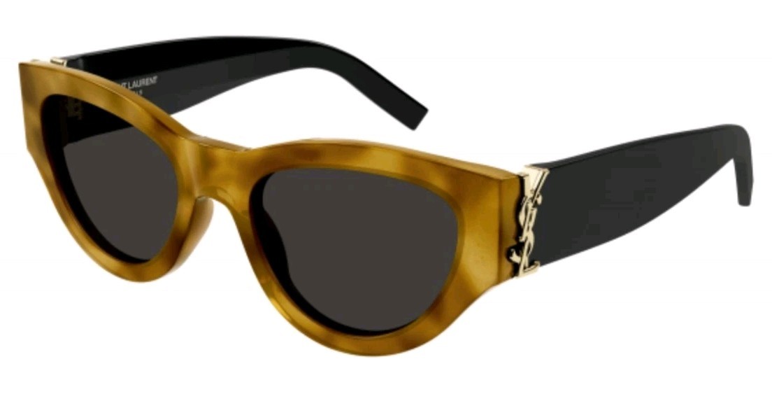 OCCHIALI DA SOLE YSL SAINT LAURENT MARRONE NERO OCCHIO DI GATTO RARI! SEMPRE ? AUTENTICO