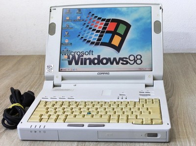 Vintage Laptop COMPAQ Armada 7730MT / Intel Pentium MMX / Windows 98