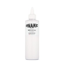 Dynamic Color Co- White Tattoo Ink, Made in USA, Sterilized, Since 1990, Vegan,