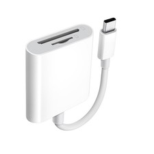 USB C SD MicroSD Card Reader Connector For iPhone 17 16 15 MacBook Pro iMac Air