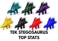 Tek Stegosaurus TOP STATS Clone Ark Survival Ascended Official PVE