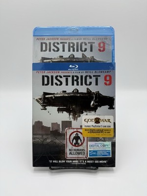 DISTRICT 9 (Blu-ray, 2009, 2-Disc Set + RARE Embossed Slipcover) NEW! SEALED!