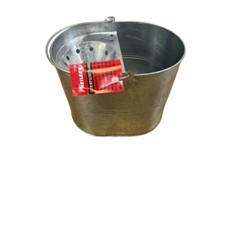 13L Galvanised Steel Mop Bucket Heavy Gauge Commercial Cleaning