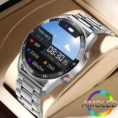 ChiBear Men s Smartwatch   ECG+PPG Health Monitor | 1.28  HD Round Display