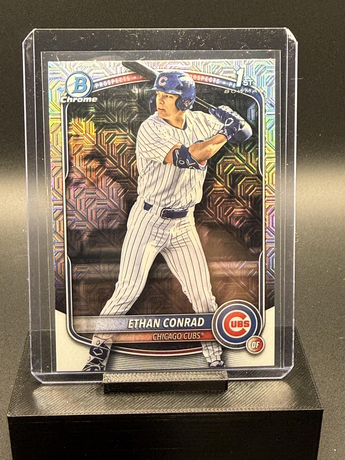 2025 Bowman Draft #BDC-17 Ethan Conrad Chrome Mojo Refractor