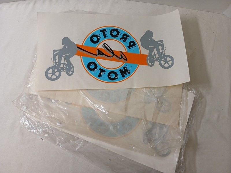 Vintage 1980s Heat Transfer Lot Of 24 T-Shirt Graphics Proto Moto Bike A01
