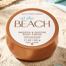 Bath  Body Works AT THE BEACH BODY CREAM Smooth  Soothe 7.1 OZ 2026 Brand New