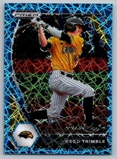 2021 Panini Prizm Draft Picks #PDP65 Reed Trimble Carolina Blue Velocity Prizm