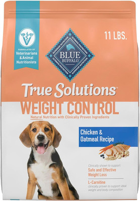 True Solutions Weight Control Natural Dry Dog Food for Adult Dogs, Chicken, 11-L