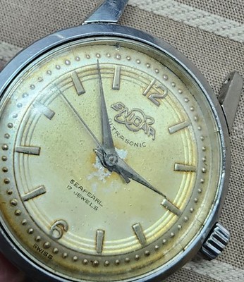 1956 Enicar Seapearl Ultrasonic Cal. 1010 Manual Wind | EPSA-STOP Case |  Tool