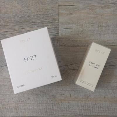 Eclat 117 Cashmere & Jasmine EDP und Duftkerze