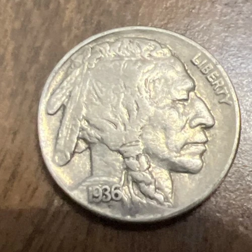 1936 Buffalo Nickel Full Date, Actual Coin, GoodDeal Checkout All My Buffaloes