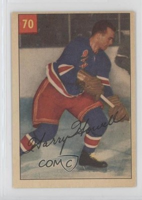 1954-55 Parkhurst Harry Howell (Premium Ad Back) #70 HOF wy5
