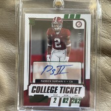 2021 Panini Contenders Patrick Surtain II Collage Ticket Green Foil  /49
