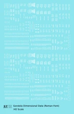 K4 HO Scale Decals White Gondola Dimensional Data Set Railroad Roman