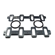 ICT Billet Intake Manifold Adapter Plate 551317; Rect to Cathedral for Chevy LS