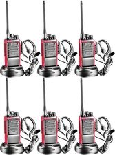 Arcshell Rechargeable Long Range Two-Way Radios with Earpiece 6 Pack Arcshell...