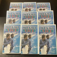 RE-TV Miami Vice Lot x9 Vhs Tapes Vintage Collector's Edition