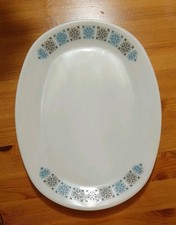 Vintage Pyrex Chelsea Oval Steak Plate, 1970s 30 X 22.5 cm x1