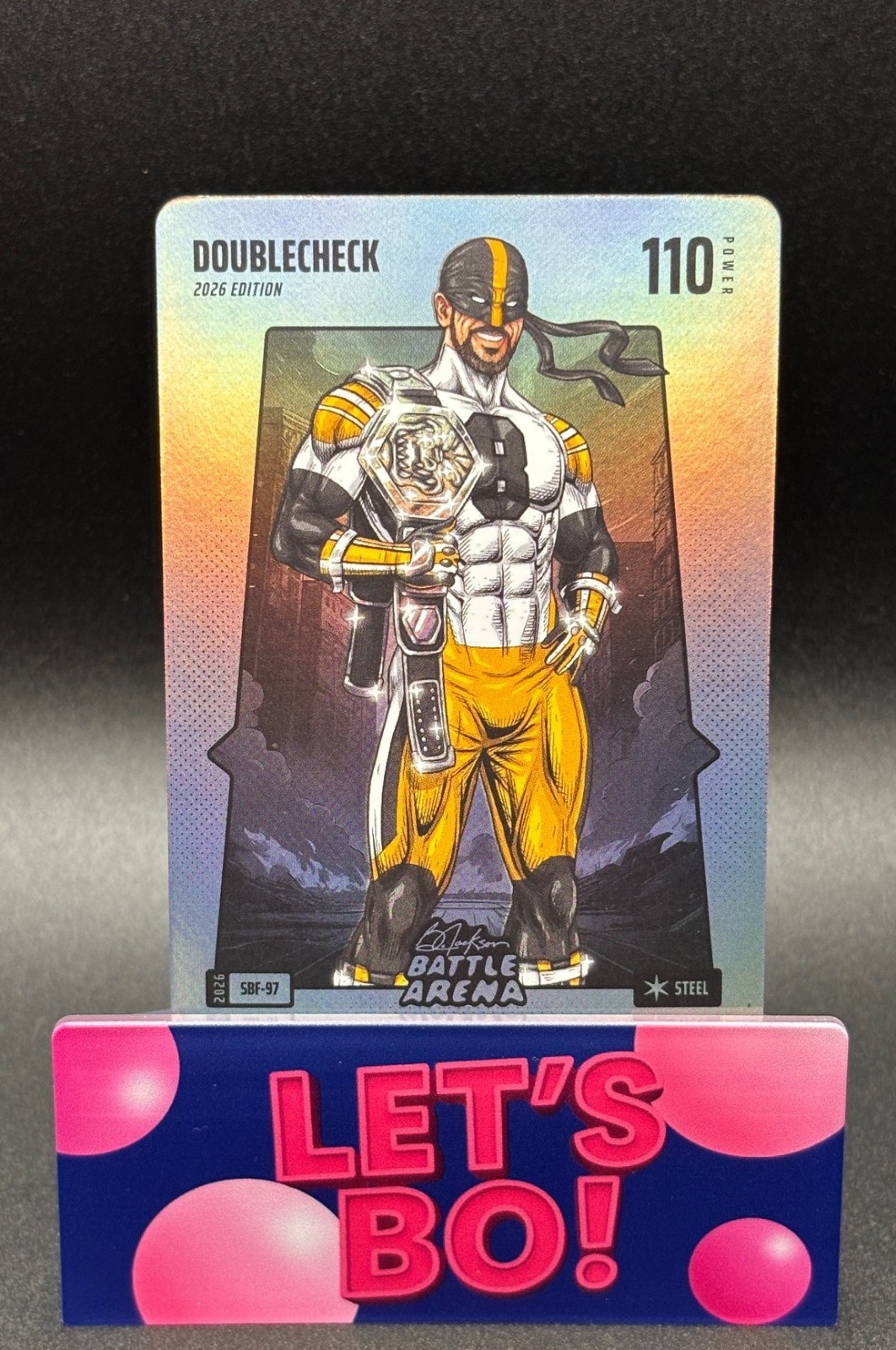 2026 Bo Jackson Battle Arena DOUBLECHECK `Aaron Rodgers` Silver BF Steel #SBF-97