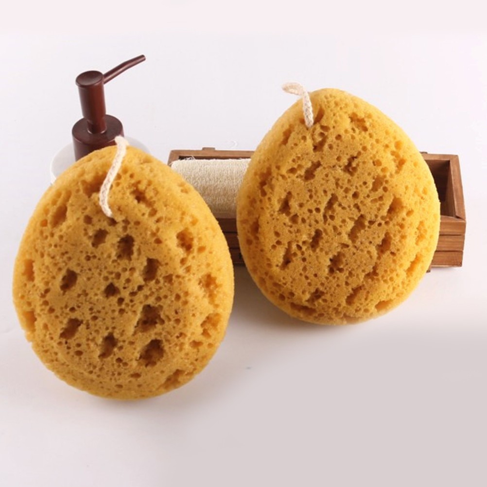 2 Pcs Honeycomb Bath Sponge Body Exfoliating Tool Skin Cleaning Scrubber