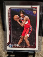 2025-26 Topps Basketball - Tre Johnson #206 Base Rookie Card Washington Wizards