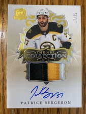 2023-24 THE CUP PATRICE BERGERON  PATCH AUTO GOLD  17/25 NHL COLLECTION NHL-PB