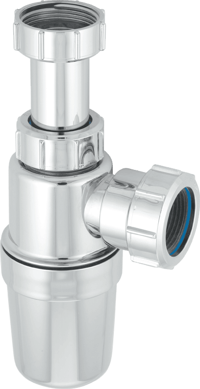 McAlpine CAA10 Chrome Plated Plastic Adjustable Inlet Slim Bottle Trap