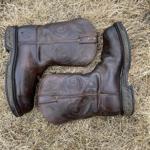 Georgia Boot Mens Carbo-tec Lt Industrial Western Style Black Brown Size 10 - Picture 10 of 15