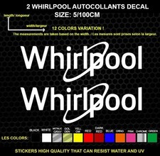 2 Whirlpool Decorative Stickers - Vehicles Accessories, 2 Piece Set