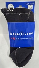 Aqua Lung High Top Scuba Diving Neoprene Socks  3mm Large