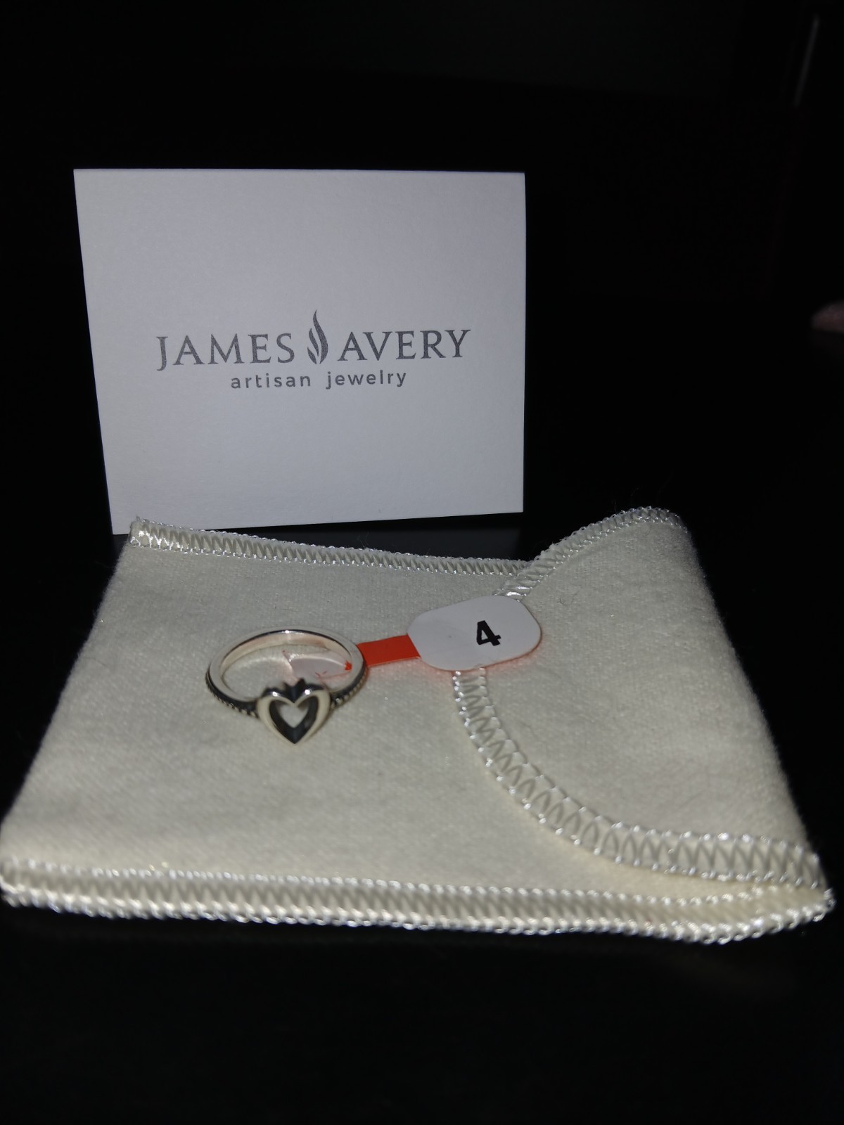James Avery Silver Heart Ring