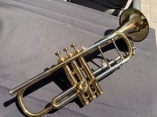 Trompete MIRAPHONE „Sippel“Signatur im Koffer Messing/vergoldet