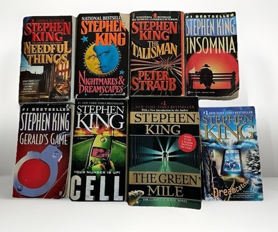 Steven King Lot Of 8 Paperbacks The Talisman Needful Things Cell Insomnia ++++