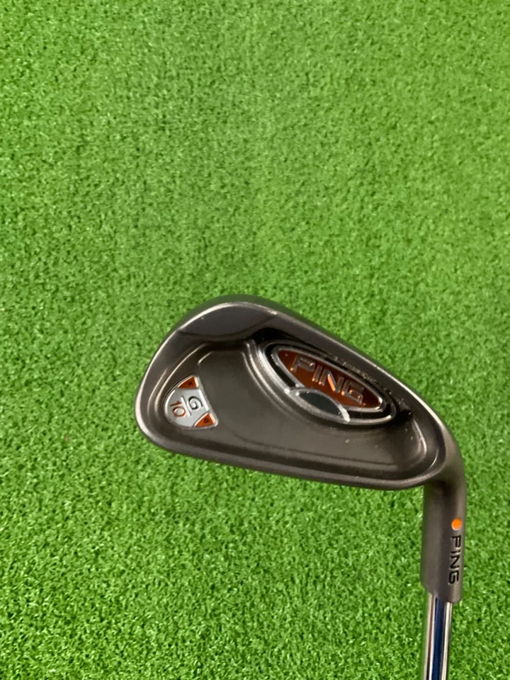 "Palo de golf PING G10 único 6 hierro punto naranja acero senior eje para diestros 37""" Foto 2 de 4