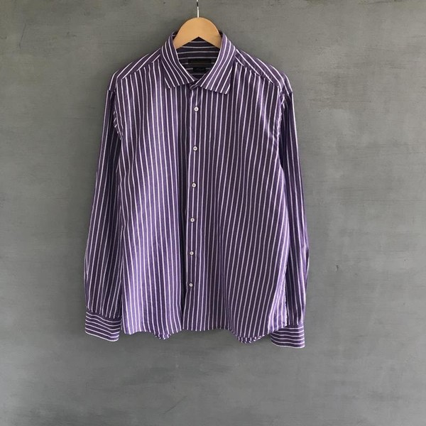 Men Monte Napoleone Shirt White Cotton 44 / XXL /