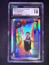 2025-26 Topps Chrome Update Cooper Flagg #151 RC Rookie Prism CGC 10