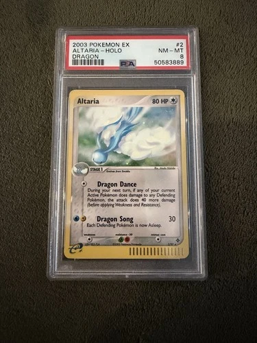 Altaria 2/97 EX Dragon Holo - PSA 8