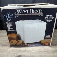 West Bend Automatic Bread & Dough Maker Machine Model 41035 NOS Made In The USA