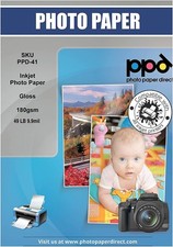PPD 50 Sheets A3 Inkjet Premium Glossy Photo Paper 180gsm Instant Dry