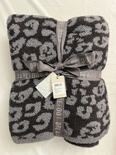 Barefoot Dreams Cozychic Barefoot In The Wild Leopard Blanket Throw 54" X 72"