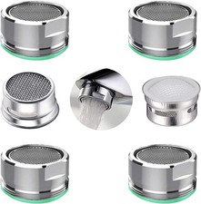4PCS Faucet Aerator, 2 Packs of Aerator Filter Replacement Parts, With Brass