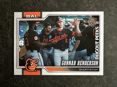 2026 Topps Gunnar Henderson Dugout Peeks SSP #46 Orioles Case Hit